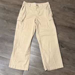 Sonoma Beige Straight-Leg Women's Cargo Pants
